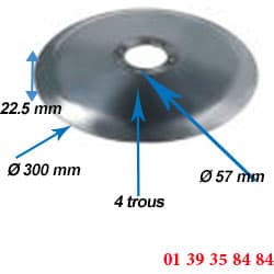 LAME COUPE JAMBON - OMAS - Ø 300 MM
