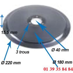 LAME COUPE JAMBON - OMAS - Ø 220 MM