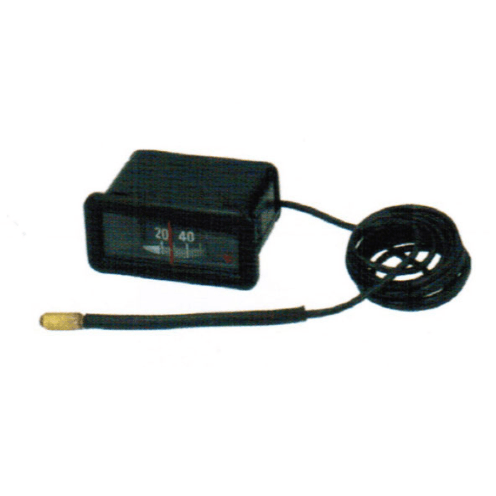 THERMOMETRE RECTANGULAIRE NOIR 0 A +120°C