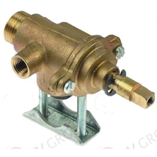 ROBINET GAZ STN3R ENTREE GAZ BRIDE TUBE ø 21 MM--