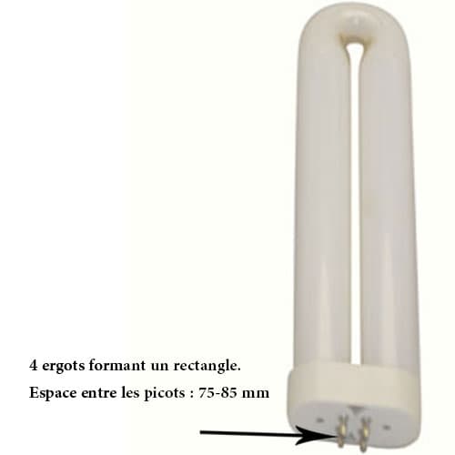 TUBE ACTINIQUE-DESTRUCTEUR D INSECTES-CULOT 4 ERGOTS