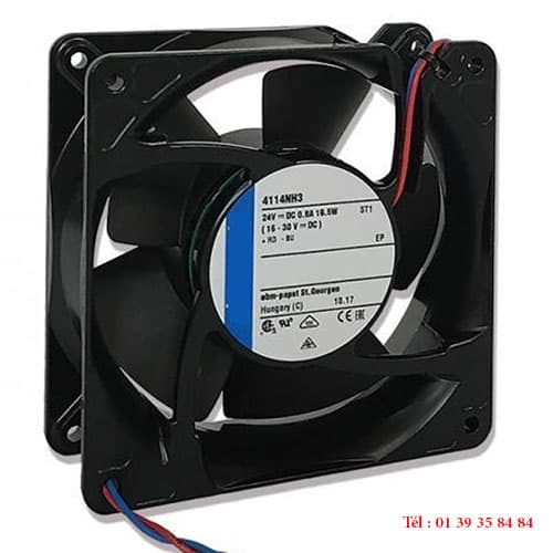 VENTILATEUR COMPACT - COURANT CONTINU - EBMPAPST - TYPE 4114NH3