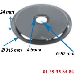 LAME COUPE-JAMBON - BERKEL - Ø ext. 315 MM