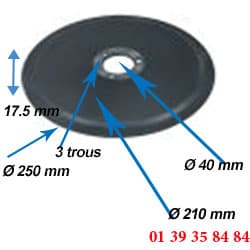 LAME COUPE JAMBON - OMAS - Ø 250 MM