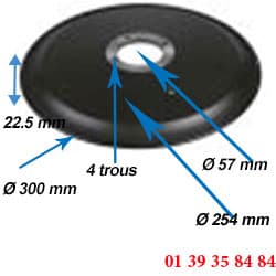 LAME COUPE JAMBON - OMAS - Ø 300 MM --