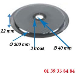 LAME COUPE-JAMBON - BERKEL - Ø ext. 300 MM
