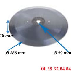 LAME COUPE-JAMBON - BERKEL - Ø ext. 285 MM