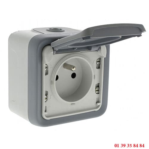 PRISE - LEGRAND - 2P + T 16A PLEXO - AVEC ECLIPS DE PROTECTION