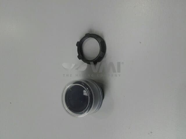 TETE BOUTON POUSSOIR NOIR CAPUCHONNEE