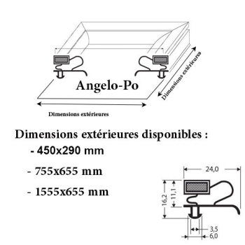 JOINT CADRE MAGNETIQUE ADAPTABLE ANGELO PO MODELE 2